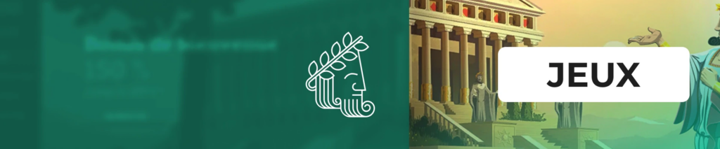 jeux en ligne sur bannière Cresus Casino France